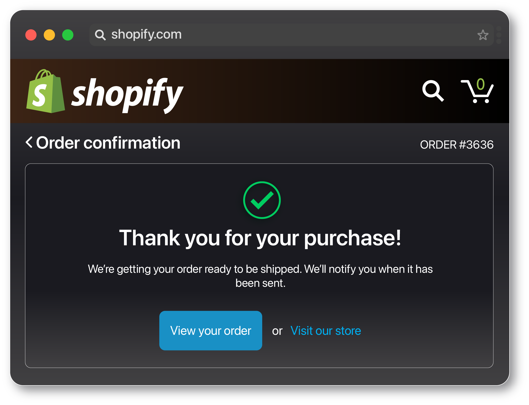 Shopify checkout via HideProxy